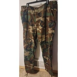 Propper Men's XL Long Tactical Camo Print Pants Pockets Baggy Adjustable Waist